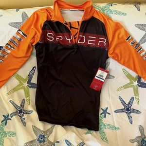 Spyder Black/Orange shirt, boys, XL